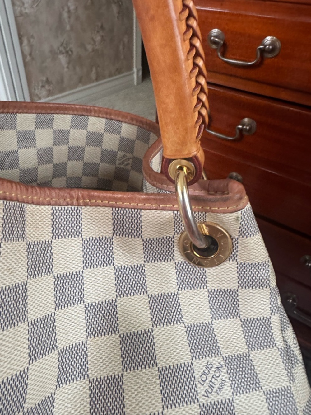 LOUIS VUITTON GM ARTSY AZURE HOBO BAG - Picture 11 of 13
